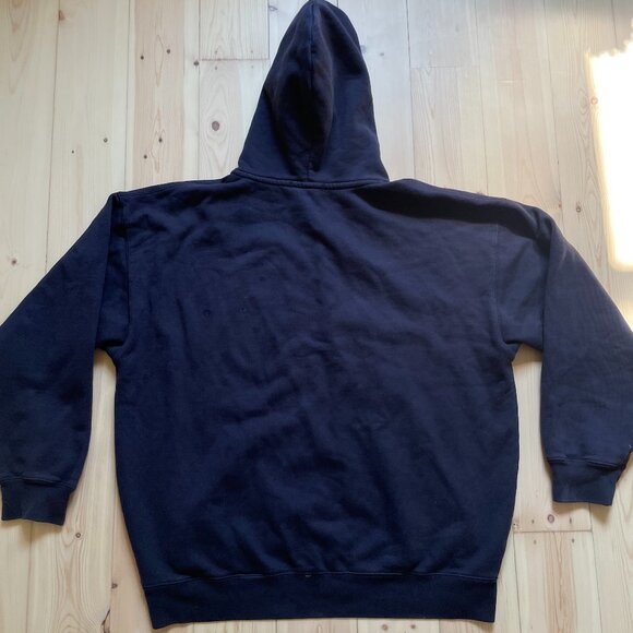Brandy Melville navy blue Christy Hoodie oversized zip up - Picture 2 of 2